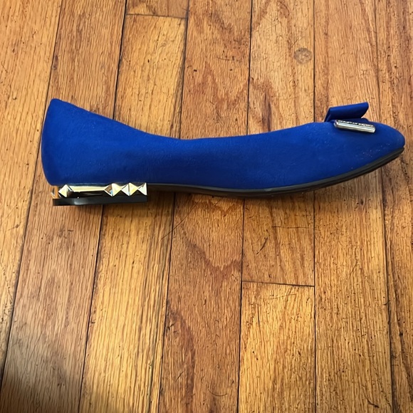 Christian Siriano Size 8.5w Slightly used blue flats - Picture 9 of 11